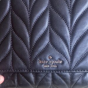 Kate Spade Black Quilted Clutch